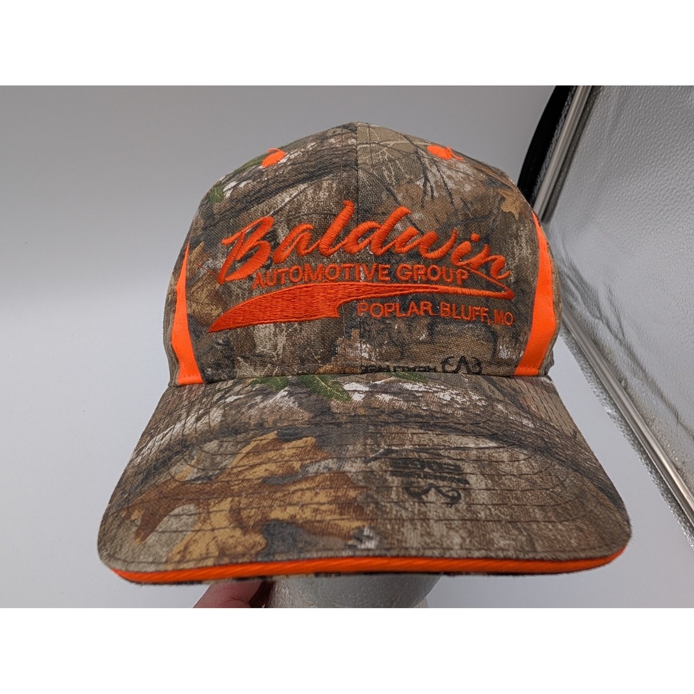 Baldwin Automotive Group Realtree Camo Orange Embroidered Hat Baseball Cap OSFM